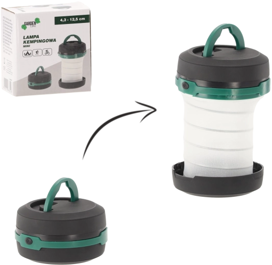 Mini campinglampe 4,3–12,5 cm