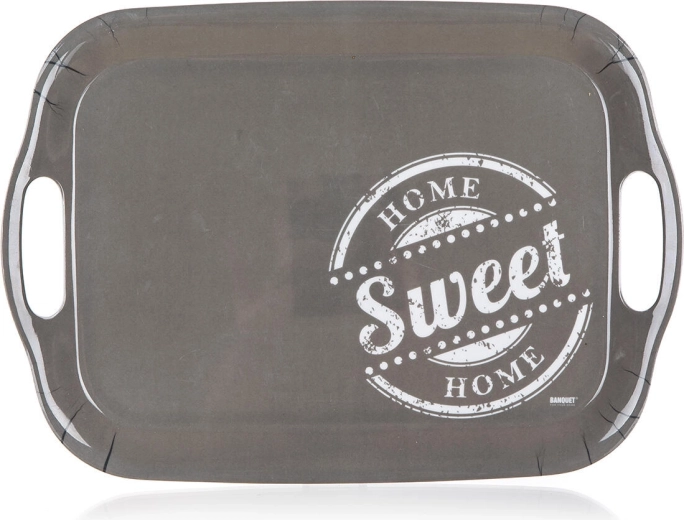 Sweet Home II bakke i melamin grå 36 × 25,5 cm