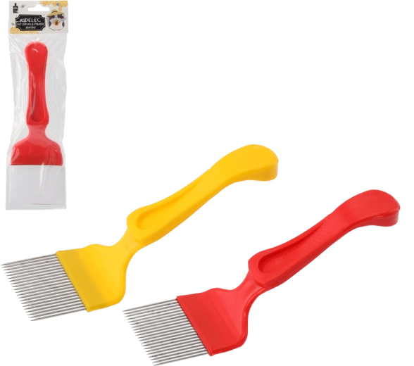 Affkogningsgaffel til honning i rustfrit stål 20,4 × 7 cm med plasthåndtag