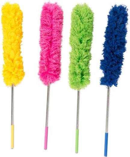 Teleskopisk støvkost XXL 80–280 cm (mix farver)