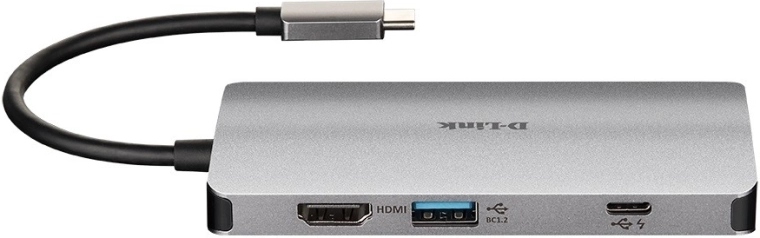 D-Link USB-C multiport-hub med HDMI, Ethernet og SD/microSD-kortlæser