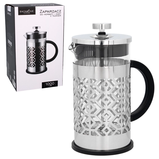 French press til te og kaffe 1 l