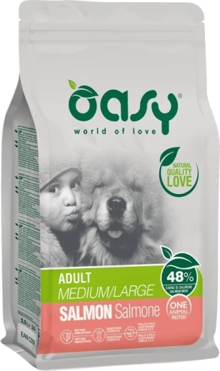Oasy One Animal Protein Adult Medium/Large laks 2,5 kg