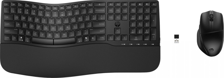 HP 680 Comfort Dual‑Mode trådløst tastatur og mus