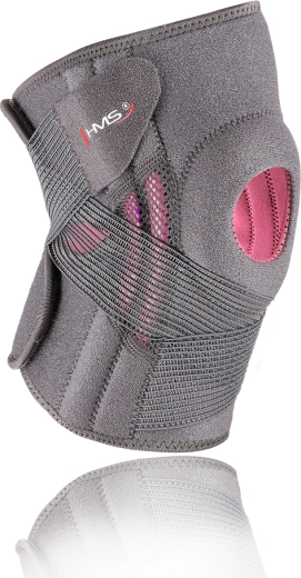 Knæortose med åben knæskal og krydsstramning