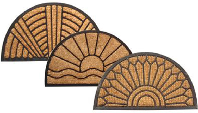 Halvcirkelformet kokosmåtte 40 × 70 cm TORO