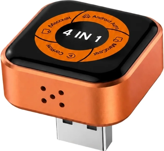 Carlinkit Mini Ultra 6 trådløs adapter 4-i-1 til Apple CarPlay og Android Auto