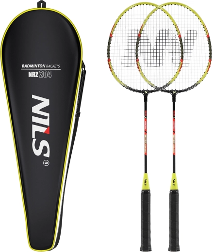 Badmintonsæt Nils med 2 ketsjere og etui
