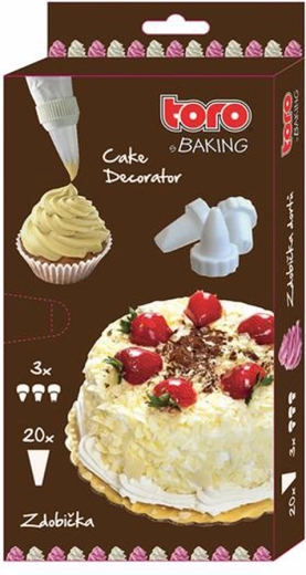 Sprøjtepose med dyssesæt 32 × 17,5 cm, 20 stk.