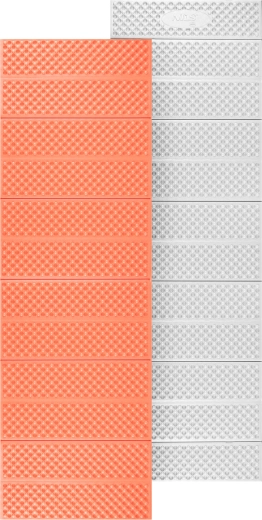 Sammenklappelig skumliggeunderlag med aluminiumsreflekterende lag orange