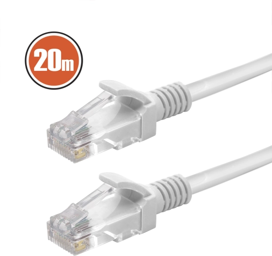 Netværks-patchkabel Cat.5e 20 m gråt
