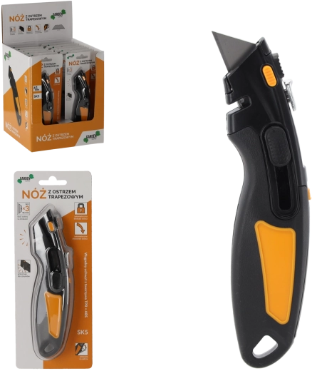 Sikkerhedskniv med trapezformet SK5-klinge