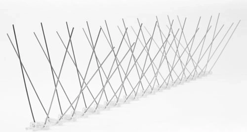 Afskrækkende fuglespidser 50 cm, 40 spidser (pakke med 12 stk)