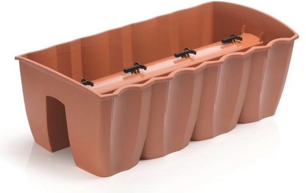 Altankasse til gelænder Crown 58 cm terrakotta