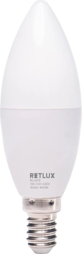 LED-pære Retlux stearinlys E14 3 W 405 lm kold hvid