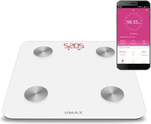 Smart personvægt UMAX Smart Scale US20M med kropsanalyse og Bluetooth