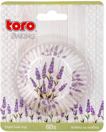 Papirbageforme til muffins TORO lavendel, 60 stk.