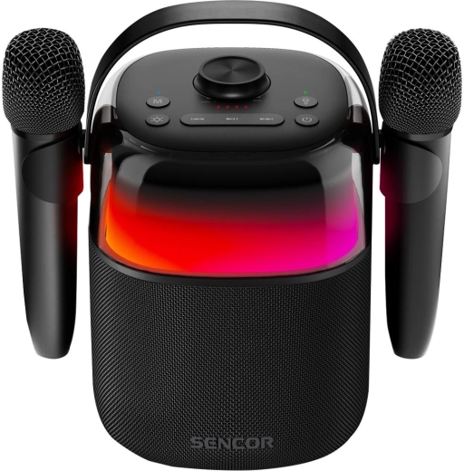 Sencor bærbar Bluetooth-karaokehøjttaler med trådløse mikrofoner