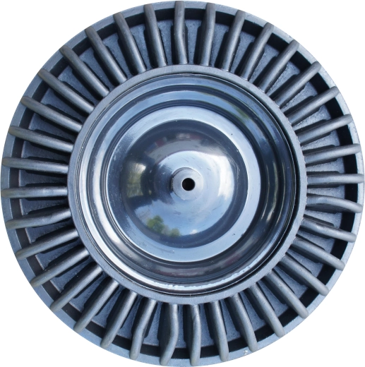 Hjul af massiv gummi med stålfælg 390 mm