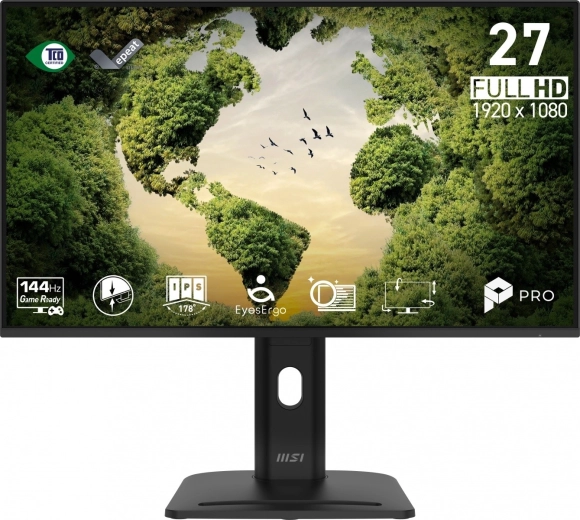 MSI PRO MP275PGN 27" buet FHD-skærm 144 Hz sort