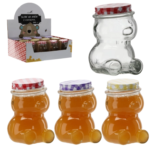 Glasbjørn med skruelåg 300 ml