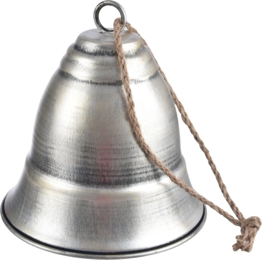 Hængende metal klokke brun antik 19 cm