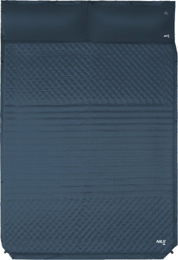 Selvoppustelig dobbelt liggeunderlag NILS CAMP NC4060 grå