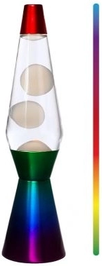 Lavalampe med skiftende LED-farver