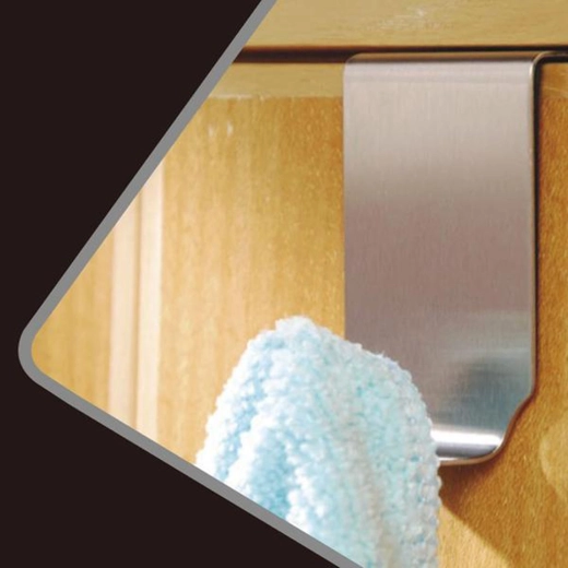 Rustfri ophængskrog til viskestykker 4 × 7,2 × 2,5 cm