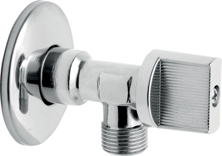Vinkelventil uden filter 1/2 x 3/8, krom