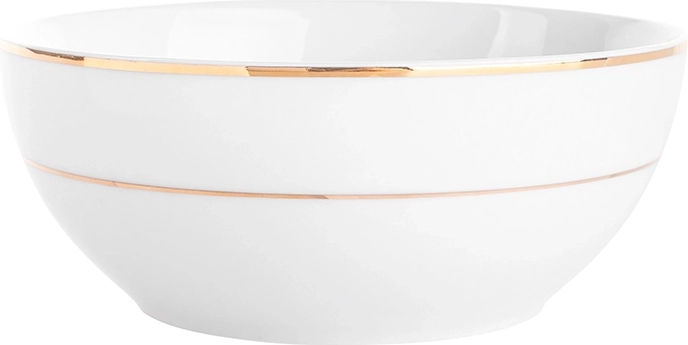 MariaPaula klassisk gylden linje salatskål 17 cm, 820 ml