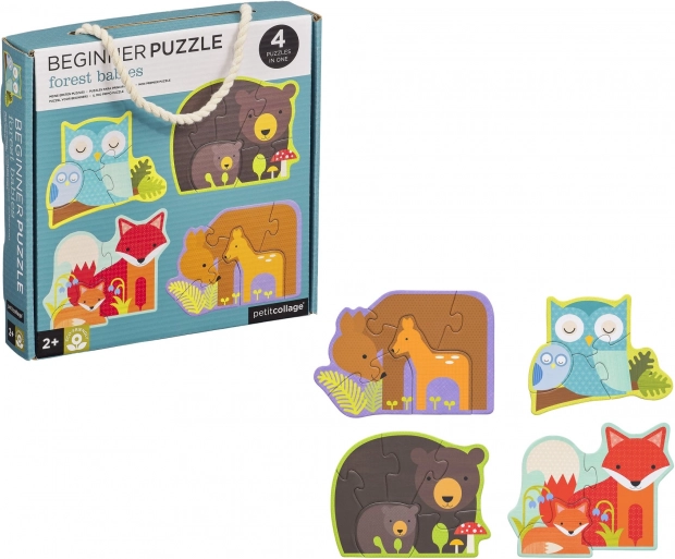 Petit Collage første puslespil - Skovdyr