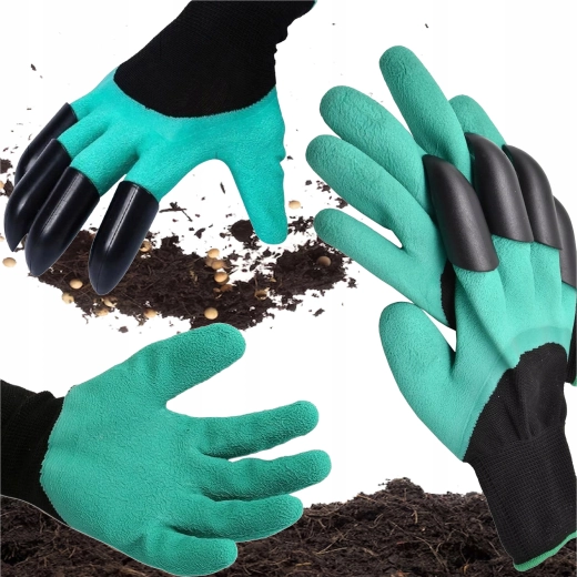 Havehandsker med kløer til gravning og plantning
