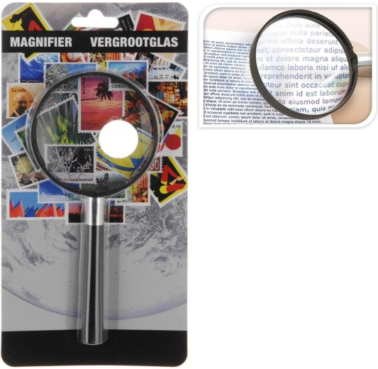 Lommelupe 60 mm med 2× forstørrelse