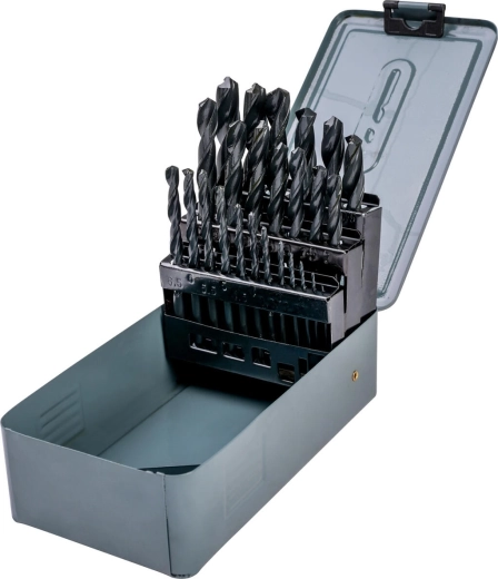Sæt HSS-metalbor 1,0–13,0 mm, 25 dele