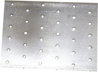 Samlingsplade 40 × 80 mm, stål 2,0 mm