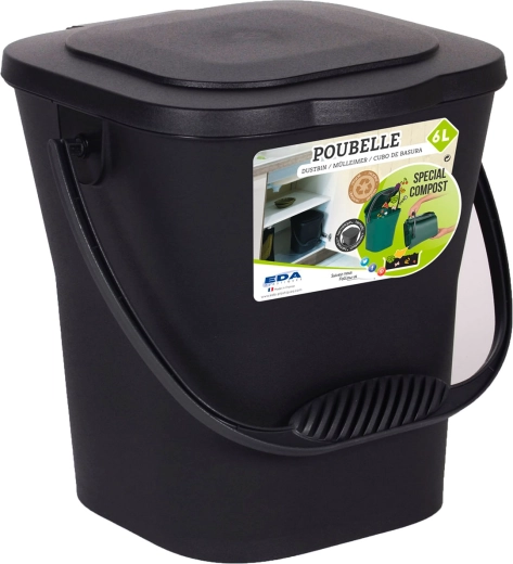 Økologisk køkkenkompostspand 6 l