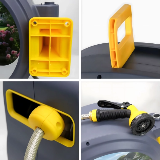 Vægmonteret automatisk slangeopruller 1/2" 30 m – sæt