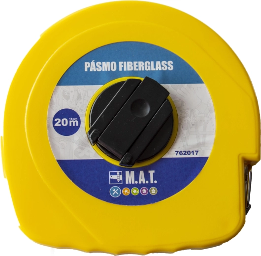 Glasfiber målebånd 20 m, 13 mm