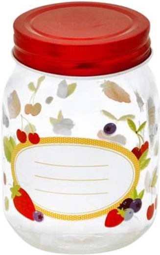 Henkogningsglas med låg Toro 380 ml frugt