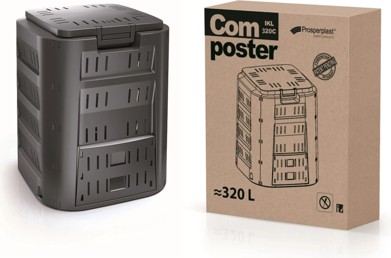 Kompostbeholder Compogreen 320 l sort