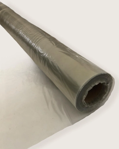 Bygge-beskyttelsesfolie halvhylse 2 × 50 m, 50 µm, transparent