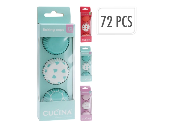 Sæt med 100 papirforme til bagning 10,5 cm