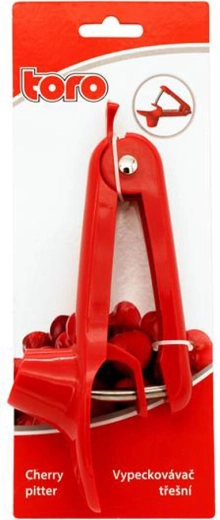 Kirsebærudstener rød plast 20,5 × 8 × 3 cm