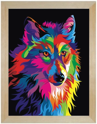 Træramme af fyr til diamond painting 30 × 40 cm