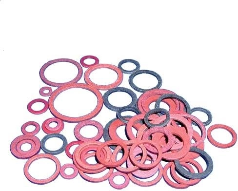 Sæt af fiberpakningsringe til bil og motorcykel, 54 stk.
