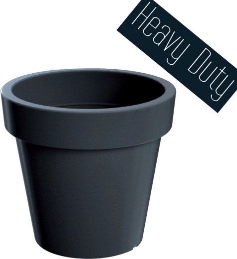 Blomsterkrukke Lexo Round 100 cm antracit