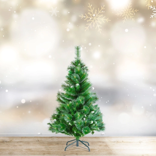Sneklædt kunstigt juletræ 120 cm