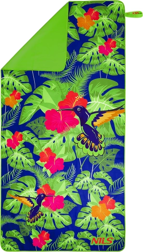 Hurtigttørrende mikrofiberhåndklæde NILS Camp pingviner 160 × 80 cm