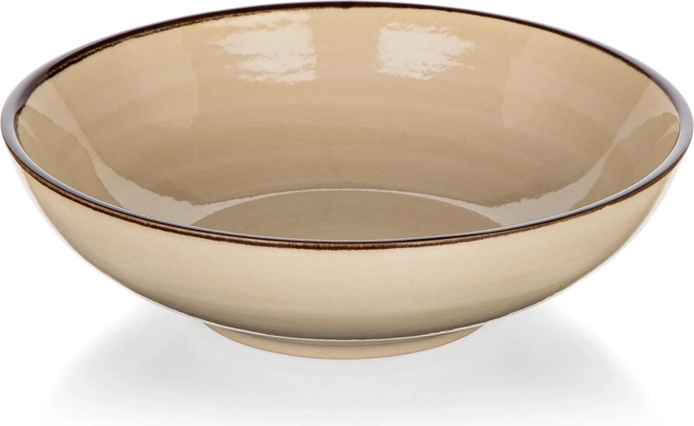 Dyb tallerken keramisk 18 cm creme Palas